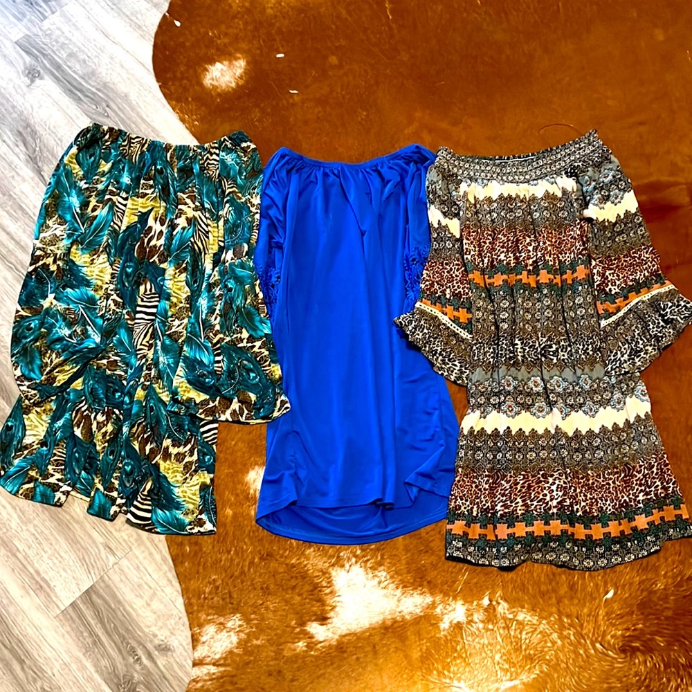Off the shoulder dresses - set of three!